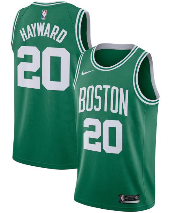 Men's Boston Celtics #20 Gordon Hayward Green NBA Icon Edition Swingman Stitched Jersey Men's Boston Celtics #20 Gordon Hayward Green NBA Icon Edition Swingman Stitched Jersey