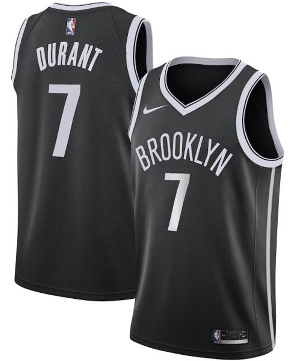 Men's Brooklyn Nets #7 Kevin Durant Black NFL Icon Edition Swingman Stitched Jersey Men's Brooklyn Nets #7 Kevin Durant Black NFL Icon Edition Swingman Stitched Jersey