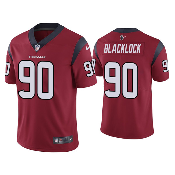Men's Houston Texans #90 Ross Blacklock Red Vapor Untouchable Limited Stitched Jersey Men's Houston Texans #90 Ross Blacklock Red Vapor Untouchable Limited Stitched Jersey