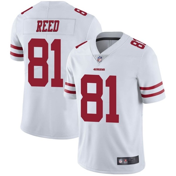 Men's San Francisco 49ers #81 Jordan Reed White NFL Vapor Untouchable Limited Stitched Jersey Men's San Francisco 49ers #81 Jordan Reed White NFL Vapor Untouchable Limited Stitched Jersey