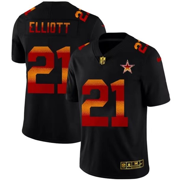 Men's Dallas Cowboys #21 Ezekiel Elliott Black NFL 2020 Fashion Limited Stitched Jersey Men's Dallas Cowboys #21 Ezekiel Elliott Black NFL 2020 Fashion Limited Stitched Jersey