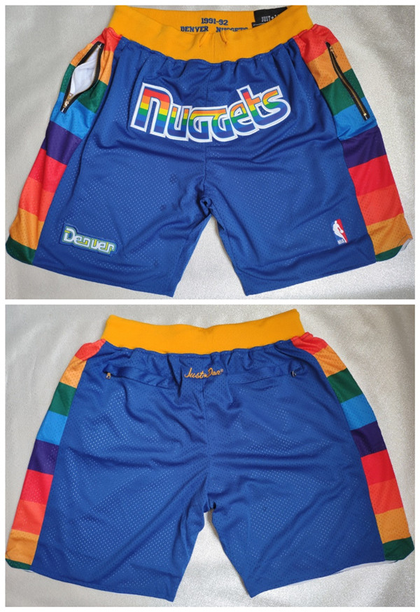 Men's Denver Nuggets Blue Shorts (Run Small) Men's Denver Nuggets Blue Shorts (Run Small)