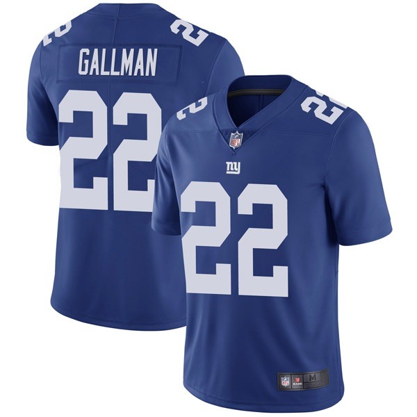 Men's New York Giants #22 Wayne Gallman Blue 2020 Vapor Untouchable Limited Stitched Jersey Men's New York Giants #22 Wayne Gallman Blue 2020 Vapor Untouchable Limited Stitched Jersey