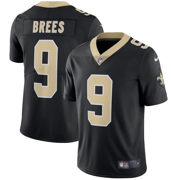 Men's New Orleans Saints #9 Drew Brees Black Vapor Untouchable Limited Stitched NFL Jersey Men's New Orleans Saints #9 Drew Brees Black Vapor Untouchable Limited Stitched NFL Jersey
