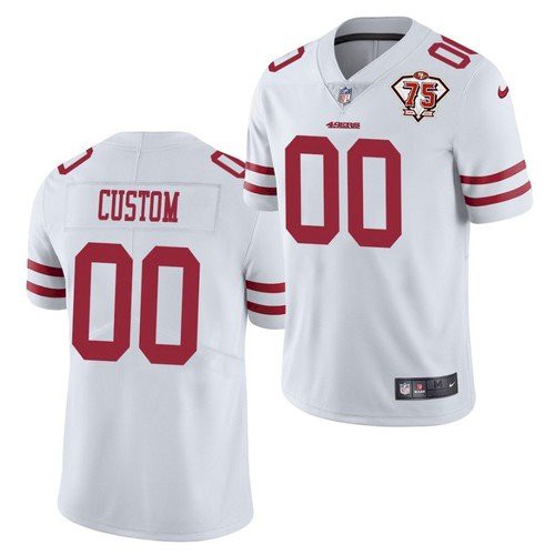 Men's San Francisco 49ers ACTIVE PLAYER Custom 2021 With 75th ...