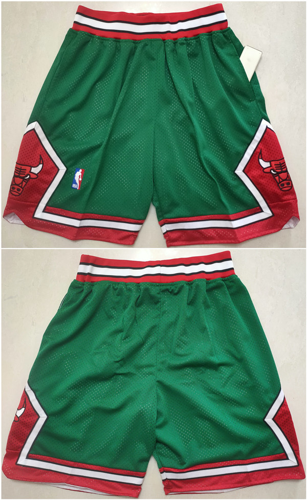 Men's Chicago Bulls Green Shorts (Run Small) Men's Chicago Bulls Green Shorts (Run Small)