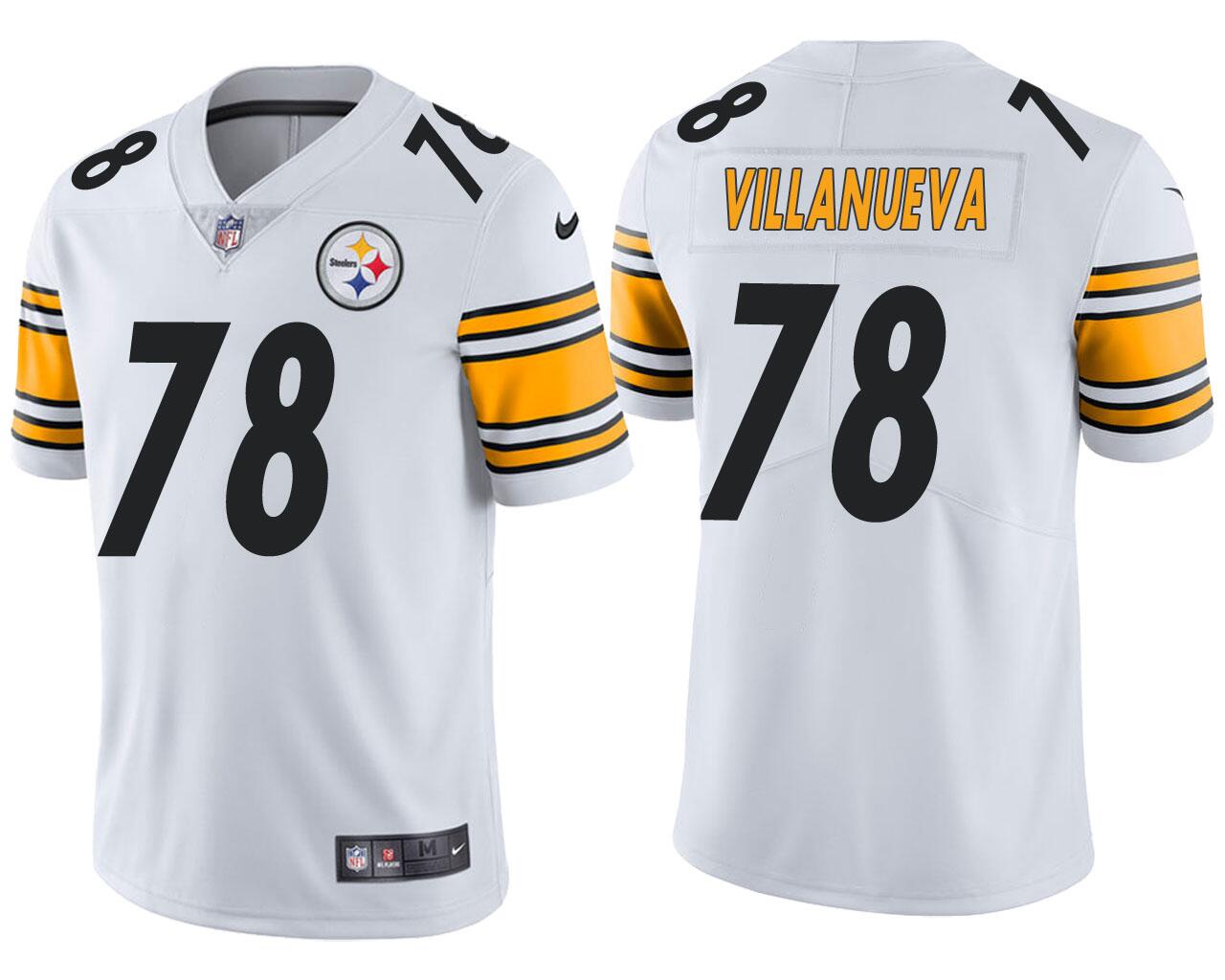 Men's Pittsburgh Steelers #78 Alejandro Villanueva White NFL Vapor Untouchable Limited Stitched Jersey Men's Pittsburgh Steelers #78 Alejandro Villanueva White NFL Vapor Untouchable Limited Stitched Jersey