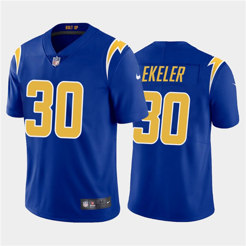 Men's Los Angeles Chargers #30 Austin Ekeler 2020 Royal Vapor Untouchable Limited Stitched Jersey