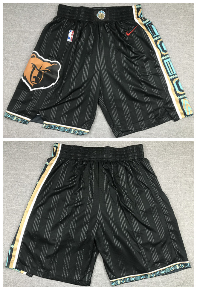 Men's Memphis Grizzlies Black Shorts (Run Small) Men's Memphis Grizzlies Black Shorts (Run Small)