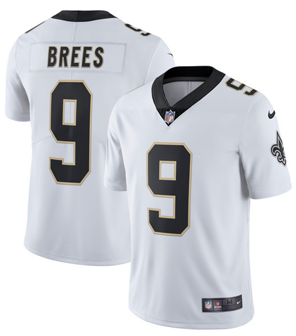 Men's New Orleans Saints #9 Drew Brees White Vapor Untouchable Limited Stitched NFL Jersey Men's New Orleans Saints #9 Drew Brees White Vapor Untouchable Limited Stitched NFL Jersey
