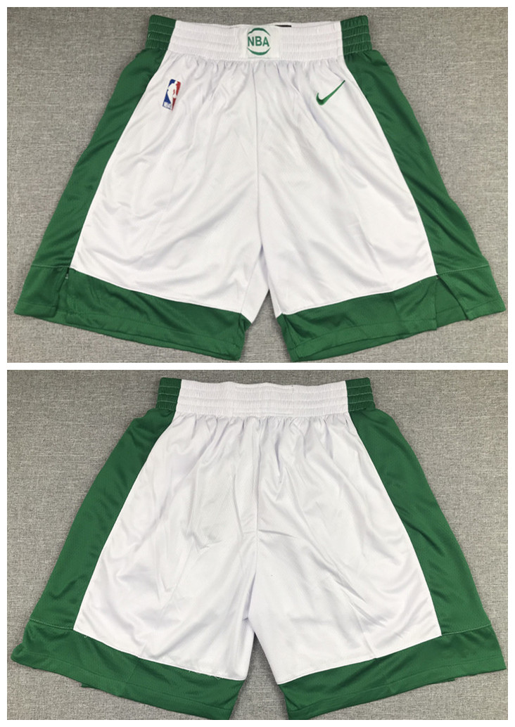 Men's Boston Celtics White Shorts (Run Small) Men's Boston Celtics White Shorts (Run Small)