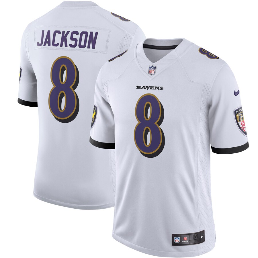 Men's NFL Baltimore Ravens #8 Lamar Jackson White 2018 Draft Vapor Untouchable Limited Jersey Men's NFL Baltimore Ravens #8 Lamar Jackson White 2018 Draft Vapor Untouchable Limited Jersey
