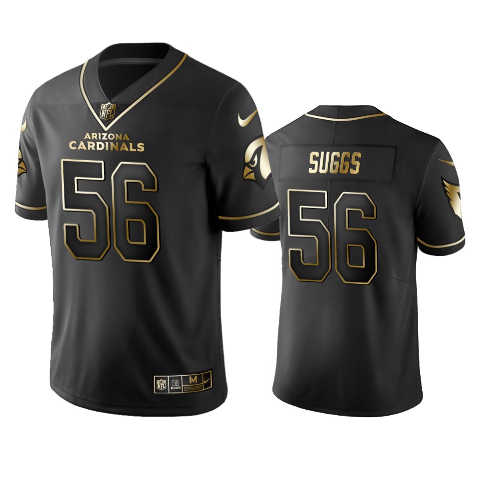 Cardinals #56 Terrell Suggs Men's Stitched NFL Vapor Untouchable Limited Black Golden Jersey Cardinals #56 Terrell Suggs Men's Stitched NFL Vapor Untouchable Limited Black Golden Jersey