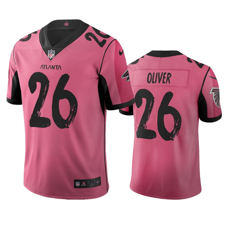Atlanta Falcons #26 Isaiah Oliver Pink Vapor Limited City Edition NFL Jersey Atlanta Falcons #26 Isaiah Oliver Pink Vapor Limited City Edition NFL Jersey