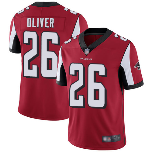 Nike Falcons #26 Isaiah Oliver Red Team Color Men's Stitched NFL Vapor Untouchable Limited Jersey
