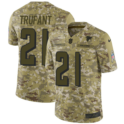 Nike Falcons #21 Desmond Trufant Camo Men's Stitched NFL Limited 2018 Salute To Service Jersey Nike Falcons #21 Desmond Trufant Camo Men's Stitched NFL Limited 2018 Salute To Service Jersey