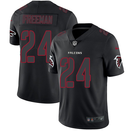Nike Falcons #24 Devonta Freeman Black Men's Stitched NFL Limited Rush Impact Jersey Nike Falcons #24 Devonta Freeman Black Men's Stitched NFL Limited Rush Impact Jersey