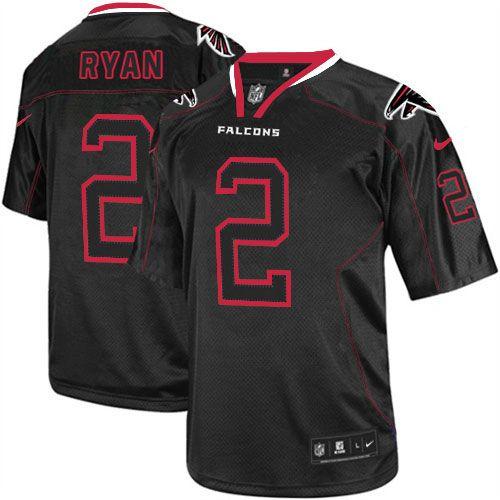 Nike Falcons #2 Matt Ryan Lights Out Black Men's Stitched NFL Elite Jersey Nike Falcons #2 Matt Ryan Lights Out Black Men's Stitched NFL Elite Jersey
