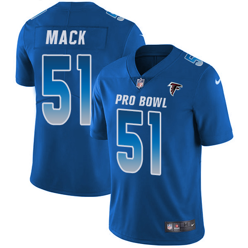 Nike Falcons #51 Alex Mack Royal Men's Stitched NFL Limited NFC 2019 Pro Bowl Jersey Nike Falcons #51 Alex Mack Royal Men's Stitched NFL Limited NFC 2019 Pro Bowl Jersey