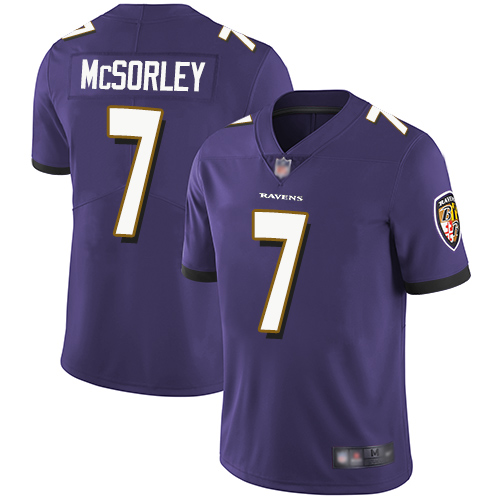 Nike Ravens #7 Trace McSorley Purple Team Color Men's Stitched NFL Vapor Untouchable Limited Jersey Nike Ravens #7 Trace McSorley Purple Team Color Men's Stitched NFL Vapor Untouchable Limited Jersey