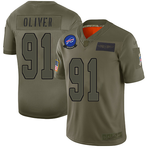 Nike Bills #91 Ed Oliver Camo Men's Stitched NFL Limited 2019 Salute To Service Jersey Nike Bills #91 Ed Oliver Camo Men's Stitched NFL Limited 2019 Salute To Service Jersey