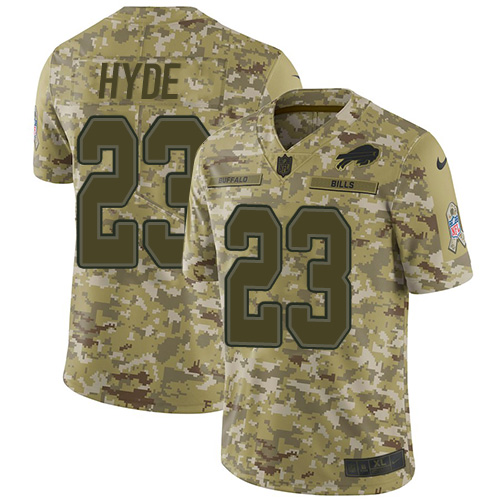 Nike Bills #23 Micah Hyde Camo Men's Stitched NFL Limited 2018 Salute To Service Jersey Nike Bills #23 Micah Hyde Camo Men's Stitched NFL Limited 2018 Salute To Service Jersey
