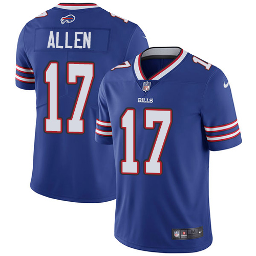 Nike Bills #17 Josh Allen Royal Blue Team Color Men's Stitched NFL Vapor Untouchable Limited Jersey Nike Bills #17 Josh Allen Royal Blue Team Color Men's Stitched NFL Vapor Untouchable Limited Jersey