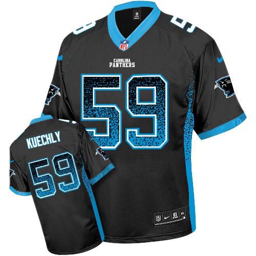 Nike Panthers #59 Luke Kuechly Black Team Color Men's Stitched NFL Elite Drift Fashion Jersey Nike Panthers #59 Luke Kuechly Black Team Color Men's Stitched NFL Elite Drift Fashion Jersey