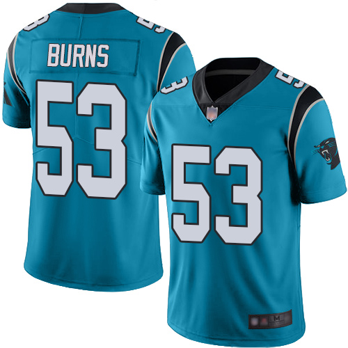 Nike Panthers #53 Brian Burns Blue Alternate Men's Stitched NFL Vapor Untouchable Limited Jersey Nike Panthers #53 Brian Burns Blue Alternate Men's Stitched NFL Vapor Untouchable Limited Jersey