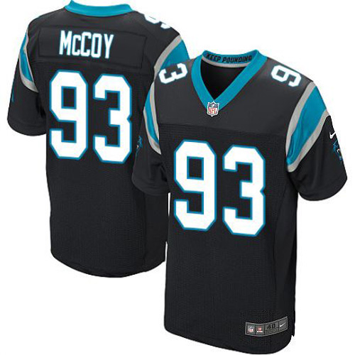 Nike Panthers #93 Gerald McCoy Black Team Color Men's Stitched NFL Elite Jersey Nike Panthers #93 Gerald McCoy Black Team Color Men's Stitched NFL Elite Jersey