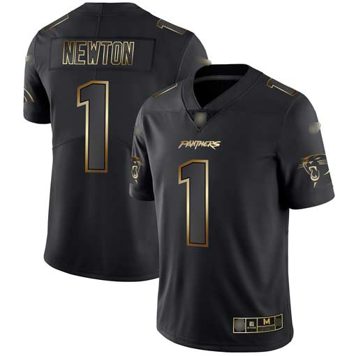 Nike Panthers #1 Cam Newton Black/Gold Men's Stitched NFL Vapor Untouchable Limited Jersey Nike Panthers #1 Cam Newton Black/Gold Men's Stitched NFL Vapor Untouchable Limited Jersey