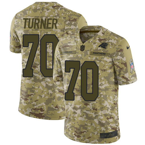 Nike Panthers #70 Trai Turner Camo Men's Stitched NFL Limited 2018 Salute To Service Jersey Nike Panthers #70 Trai Turner Camo Men's Stitched NFL Limited 2018 Salute To Service Jersey