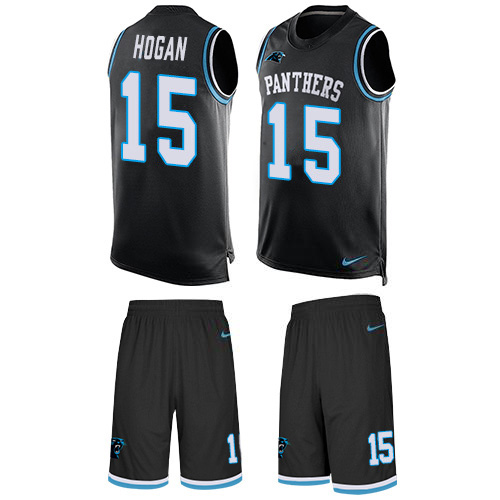 Nike Panthers #15 Chris Hogan Black Team Color Men's Stitched NFL Limited Tank Top Suit Jersey Nike Panthers #15 Chris Hogan Black Team Color Men's Stitched NFL Limited Tank Top Suit Jersey