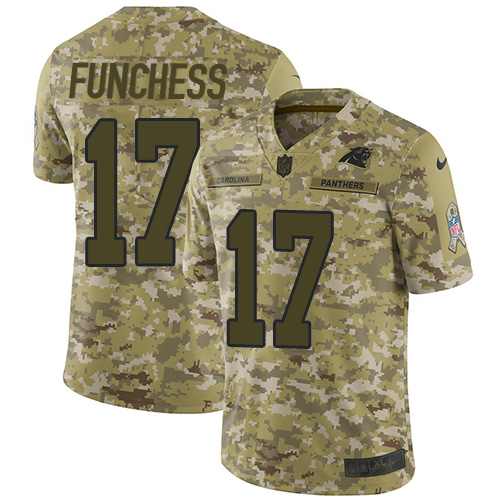 Nike Panthers #17 Devin Funchess Camo Men's Stitched NFL Limited 2018 Salute To Service Jersey Nike Panthers #17 Devin Funchess Camo Men's Stitched NFL Limited 2018 Salute To Service Jersey