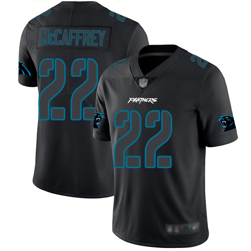 Nike Panthers #22 Christian McCaffrey Black Men's Stitched NFL Limited Rush Impact Jersey Nike Panthers #22 Christian McCaffrey Black Men's Stitched NFL Limited Rush Impact Jersey