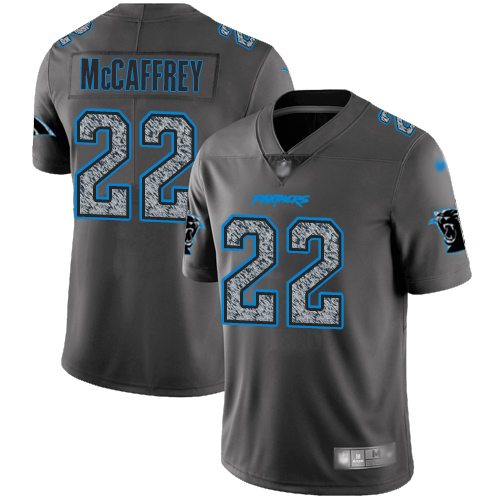 Nike Panthers #22 Christian McCaffrey Gray Static Men's Stitched NFL Vapor Untouchable Limited Jersey Nike Panthers #22 Christian McCaffrey Gray Static Men's Stitched NFL Vapor Untouchable Limited Jersey