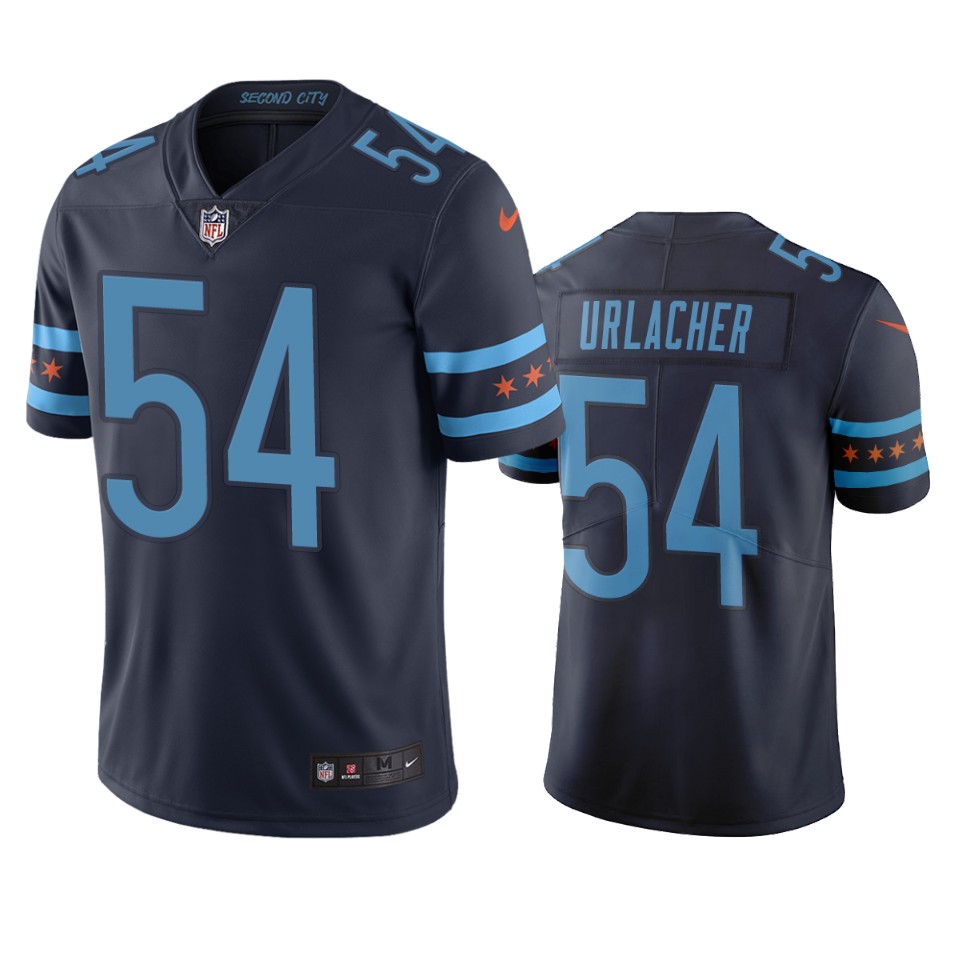 Chicago Bears #54 Brian Urlacher Navy Vapor Limited City Edition NFL Jersey Chicago Bears #54 Brian Urlacher Navy Vapor Limited City Edition NFL Jersey