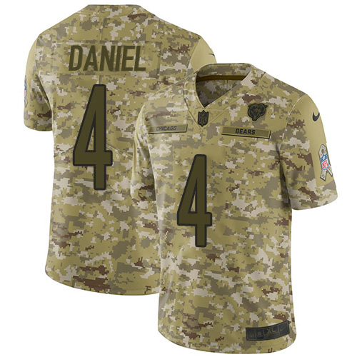 Nike Bears #4 Chase Daniel Camo Men's Stitched NFL Limited 2018 Salute To Service Jersey Nike Bears #4 Chase Daniel Camo Men's Stitched NFL Limited 2018 Salute To Service Jersey