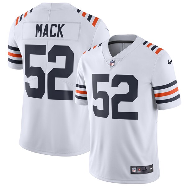 Nike Bears #52 Khalil Mack White Men's 2019 Alternate Classic Stitched NFL Vapor Untouchable Limited Jersey Nike Bears #52 Khalil Mack White Men's 2019 Alternate Classic Stitched NFL Vapor Untouchable Limited Jersey