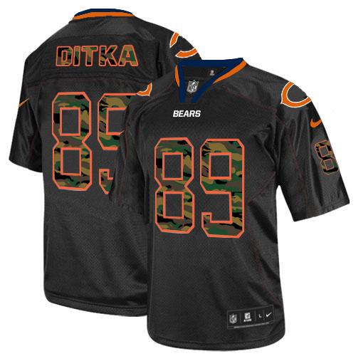 Nike Bears #89 Mike Ditka Black Men's Stitched NFL Elite Camo Fashion Jersey Nike Bears #89 Mike Ditka Black Men's Stitched NFL Elite Camo Fashion Jersey