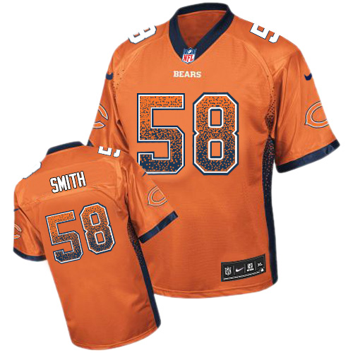 Nike Bears #58 Roquan Smith Orange Alternate Men's Stitched NFL Elite Drift Fashion Jersey Nike Bears #58 Roquan Smith Orange Alternate Men's Stitched NFL Elite Drift Fashion Jersey
