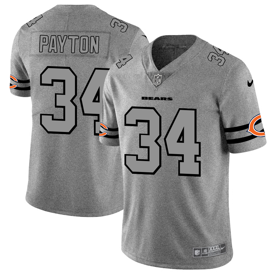 Chicago Bears #34 Walter Payton Men's Nike Gray Gridiron II Vapor Untouchable Limited NFL Jersey Chicago Bears #34 Walter Payton Men's Nike Gray Gridiron II Vapor Untouchable Limited NFL Jersey