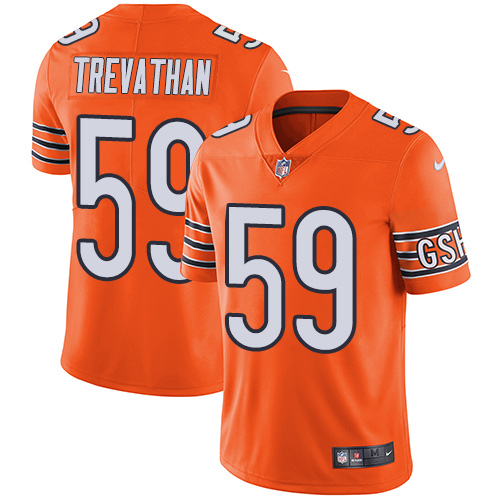 Nike Bears #59 Danny Trevathan Orange Men's Stitched NFL Limited Rush Jersey Nike Bears #59 Danny Trevathan Orange Men's Stitched NFL Limited Rush Jersey
