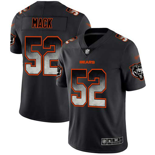 Nike Bears #52 Khalil Mack Black Men's Stitched NFL Vapor Untouchable Limited Smoke Fashion Jersey Nike Bears #52 Khalil Mack Black Men's Stitched NFL Vapor Untouchable Limited Smoke Fashion Jersey