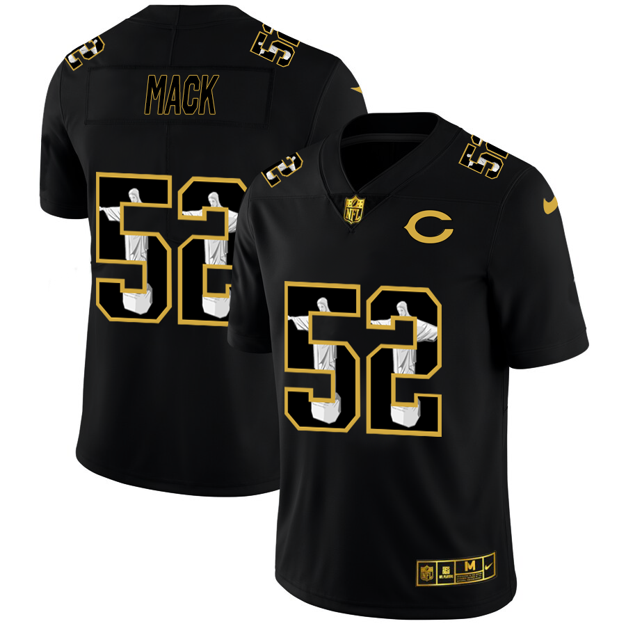 Chicago Bears #52 Khalil Mack Men's Nike Carbon Black Vapor Cristo Redentor Limited NFL Jersey Chicago Bears #52 Khalil Mack Men's Nike Carbon Black Vapor Cristo Redentor Limited NFL Jersey