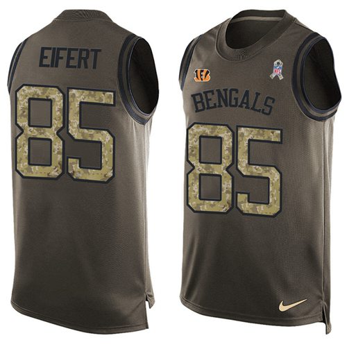 Nike Bengals #85 Tyler Eifert Green Men's Stitched NFL Limited Salute To Service Tank Top Jersey Nike Bengals #85 Tyler Eifert Green Men's Stitched NFL Limited Salute To Service Tank Top Jersey