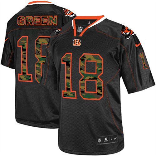 Nike Bengals #18 A.J. Green Black Men's Stitched NFL Elite Camo Fashion Jersey Nike Bengals #18 A.J. Green Black Men's Stitched NFL Elite Camo Fashion Jersey