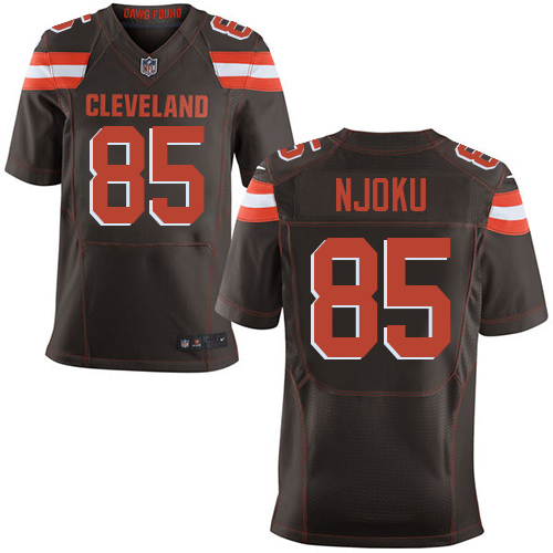 Nike Browns #85 David Njoku Brown Team Color Men's Stitched NFL New Elite Jersey Nike Browns #85 David Njoku Brown Team Color Men's Stitched NFL New Elite Jersey