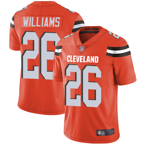 Nike Browns #26 Greedy Williams Orange Alternate Men's Stitched NFL Vapor Untouchable Limited Jersey Nike Browns #26 Greedy Williams Orange Alternate Men's Stitched NFL Vapor Untouchable Limited Jersey