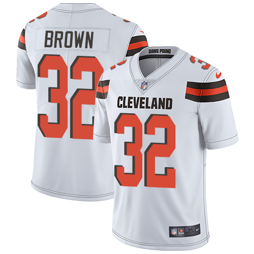 Nike Browns #32 Jim Brown White Men's Stitched NFL Vapor Untouchable Limited Jersey Nike Browns #32 Jim Brown White Men's Stitched NFL Vapor Untouchable Limited Jersey